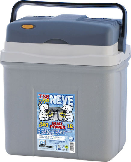 CN Continental Neve T25 Преносим Хладилник Термоелектрически 25л Капацитет 12V Сив