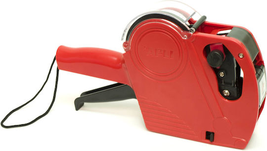 Apli 101418 Mechanical Portable Label Maker Single Line Output in Red Color