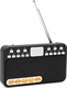 I-048 Portable Radio Rechargeable with USB Black