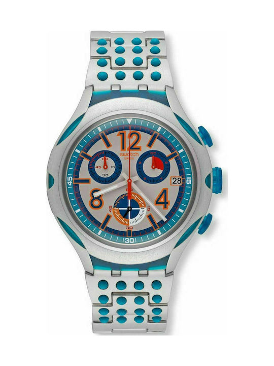 Swatch Watch Chronograph with Metal Bracelet YYS4007AG