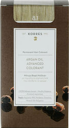 Korres Argan Oil Advanced Colorant 8.1 Ξανθό Ανοικτό Σαντρέ 50ml