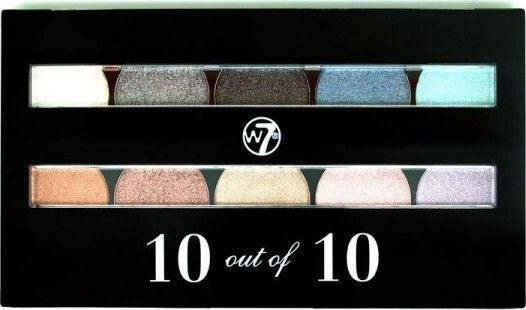 W7 Cosmetics Perfect 10 Lidschatten Palette Mit Gepressten Puder in Mehrfarbiger Form