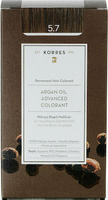 Korres Argan Oil Advanced Colorant Set kein Ammoniak 5.7 Chocolate 50ml