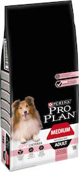 Purina Pro Plan OptiDerma Medium Adult 14kg Ξηρά Τροφή για Ενήλικους Σκύλους Μεσαίων Φυλών με Σολομό και Ρύζι