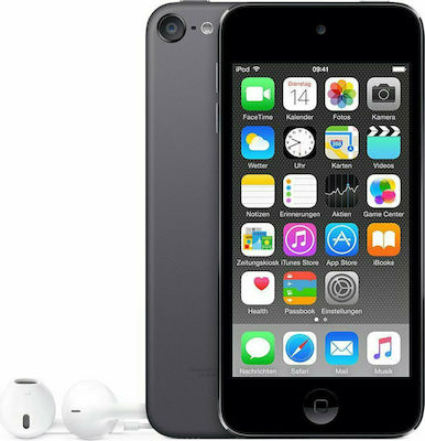 Apple iPod Touch 6th Generation MP4 Player (128GB) με Οθόνη IPS / LED LCD 4" Γκρι