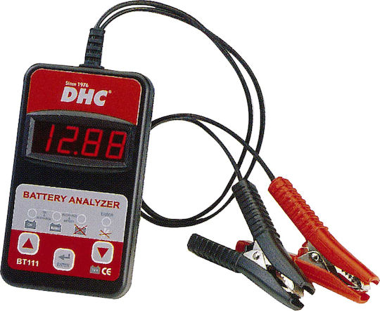 DHC BT111 Digital Battery Tester with Crocodile Clips