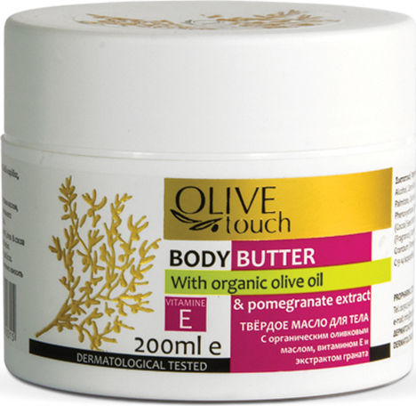 Olive Touch Organic Olive Oil & Pomegranate Extract Ενυδατικό Butter Σώματος για Όλες τις Επιδερμίδες 200ml