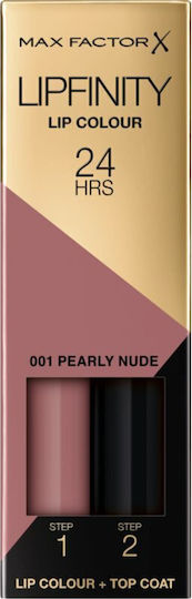 Max Factor Lipfinity Lip Colour Long Lasting Liquid Lipstick Sheer 001 Pearly Nude 4.2gr