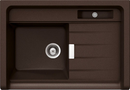 Macart Largo M-100 Кухненска Мивка Drop-In 90x62.8см Кафява