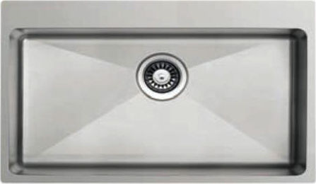 KL Sinks Ένθετος Inox Σατινέ Μ79xΠ50cm Ασημί