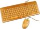 Energenie Bamboo Σετ Πληκτρολόγιο & Ποντίκι Αγγλικό US Καφέ