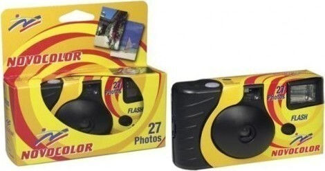 Novocolor Flash 27 Exp Φωτογραφική Μηχανή μιας Χρήσης Yellow