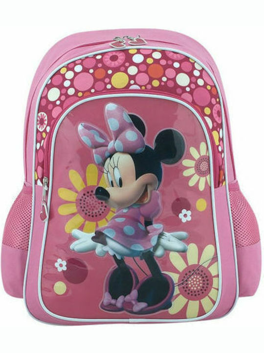 Paxos Minnie School Bag Backpack Elementary, Elementary in Pink color