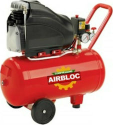 Airbloc 001025 Cu o singură fază Compresor de aer cu Putere 2hp și Rezervor de aer 24lt