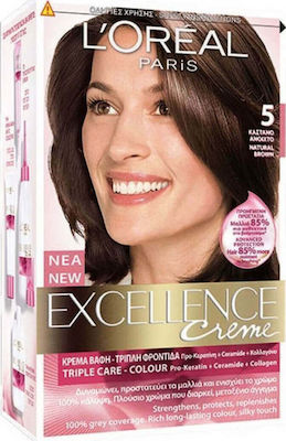 L'Oreal Paris Excellence Cream Colour Set Haarfarbe 5 Chestnut Open 48ml