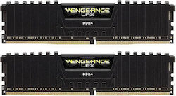 Corsair Vengeance LPX 16GB DDR4 RAM με 2 Modules (2x8GB) και Συχνότητα 3200MHz για Desktop