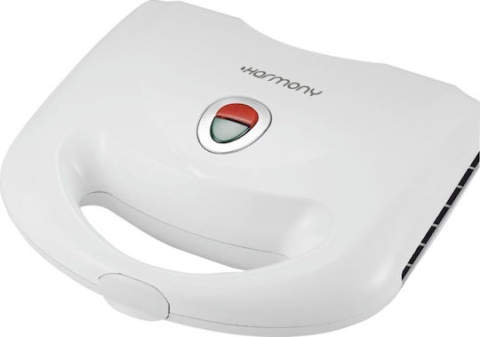 Harmony Τοστιέρα για 2 Τοστ 750W Λευκή