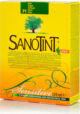 Sanotint Light Set Hair Dye no Ammonia 71 Classic Black 125ml