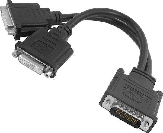 DMS59M-DUAL DVII(F) Konverter DMS-59 männlich zu DVI-I weiblich 1Stück