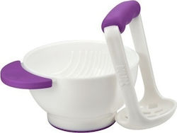 Nuk Set de preparare a alimentelor Violet Fresh Foods din Plastic pentru 6+ luni 2buc