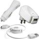 Gowireless Σετ Αυτοκίνητου και Πρίζας Λευκός (USB Charger 3 in 1)