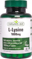 Natures Aid L-Lysine 60 Таблетки Без вкус
