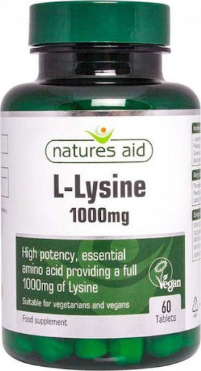 Natures Aid L-Lysine 60 Таблетки Без вкус