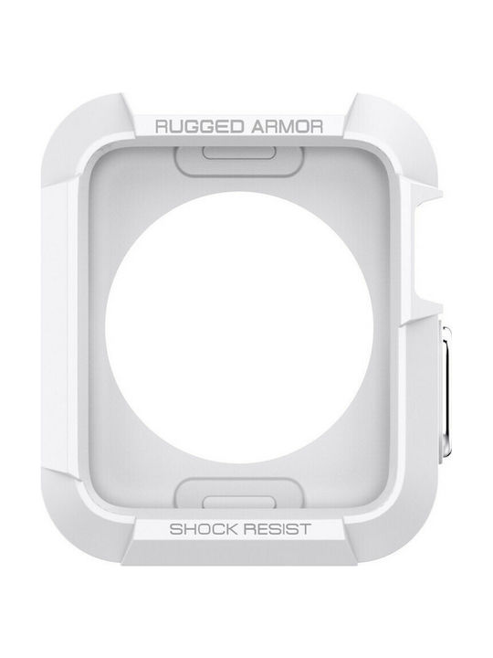 Spigen Rugged Armor Carcasă de Silicon în culoarea Alb pentru Apple Watch 42mm