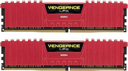 Corsair Vengeance LPX 16GB DDR4 RAM με 2 Modules (2x8GB) και Ταχύτητα 3200 για Desktop