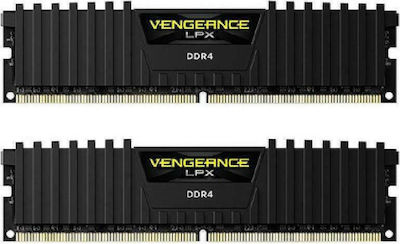 Corsair Vengeance LPX 16GB DDR4 RAM με 2 Modules (2x8GB) και Ταχύτητα 3000 για Desktop