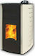 Sunsystem BURNiT PM Comfort 25 Plus Pellet Stove Radiator 25.8kW Λευκό