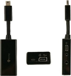 HTC YC-A300 mini USB male σε 2.5mm / 3.5mm / micro USB female HTC YC-A300 mini USB male σε 2.5mm / 3.5mm / micro USB female