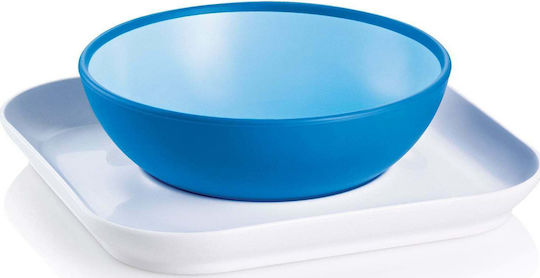 Mam Baby's Bowl & Plate Blue, 6m+