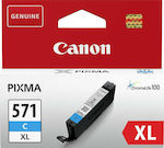 Canon CLI-571XL InkJet Printer Ink Cyan (0332C001)