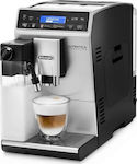 De'Longhi Autentica 0132215220 Mașină automată de cafea espresso 1450W Presiune 15bar pentru cappuccino cu râșniță Argint