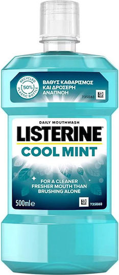 Listerine Cool Mint Στοματικό Διάλυμα κατά της Πλάκας & της Κακοσμίας 500ml