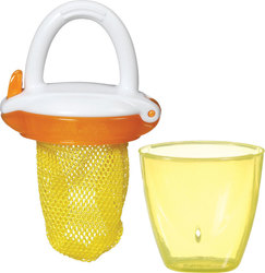 Munchkin Fabric Baby Mesh Feeder Deluxe Fresh Feeder for 6+ months Yellow /Yellow