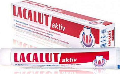 Lacalut Aktiv Toothpaste for Ulitis & Cavities 50ml