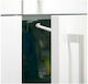 Olympia Cabinet & Drawer Lock with Screws, βιδωτό, βιδωτο made of Plastic in White Color 3.3x3.3cm 6pcs