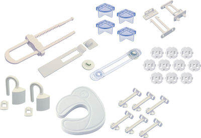 Olympia Set with Screws, βιδωτό, βιδωτο made of Plastic in White Color 28pcs