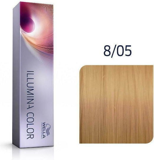 Wella Illumina Color Бои за Коса 8/05 Светло Естествено Кестеняво 60ml