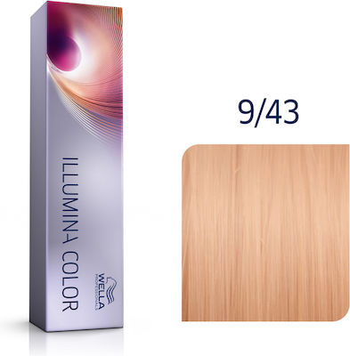 Wella Illumina Color 9/43 Ξανθό Πολύ Ανοιχτο Κόκκινο Χρυσό 60ml