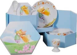 Cryspo Trio Feeding Set Faery made of Porcelain Multicolour 5pcs 28.1587.90