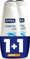 Nivea Creme Soft Shower Gel 2x750ml