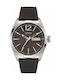 Guess Watch Battery with Brown Leather Strap