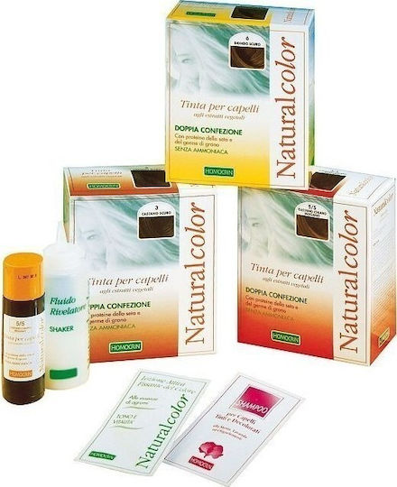 Specchiasol Homocrin Natural Color Боя за коса Без амоняк 4/4 Медно Светло Кафяво 236ml