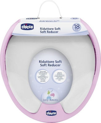 Chicco Scaun de Toaletă pentru Copii Baby Moments cu Suprafață Flexibilă Roz