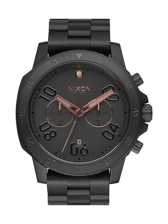 Nixon Ranger Uhr Chronograph Batterie mit Schwarz Metallarmband
