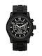 Michael Kors Watch Chronograph Battery with Black Metal Bracelet