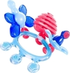 Difrax Crown Teething Ring Blue 6+ μηνών